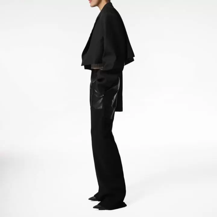 Paper Moon - Korean Women Fashion - #momslook - wool peaked lapel buttonless cropped blazer - 3