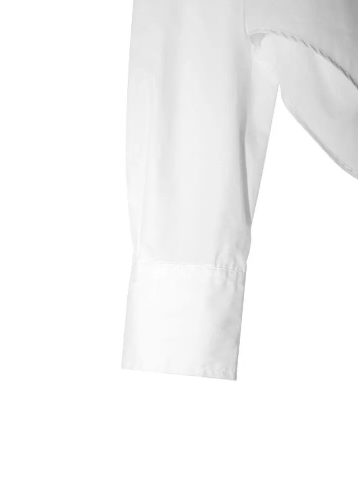 Paper Moon - Korean Women Fashion - #momslook - point collar maxi sleeved button down slim shirt - 6