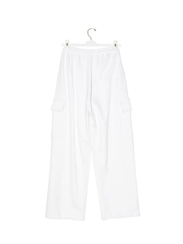 Paper Moon - Korean Women Fashion - #momslook - cargo pocket wide sweatpants - 6