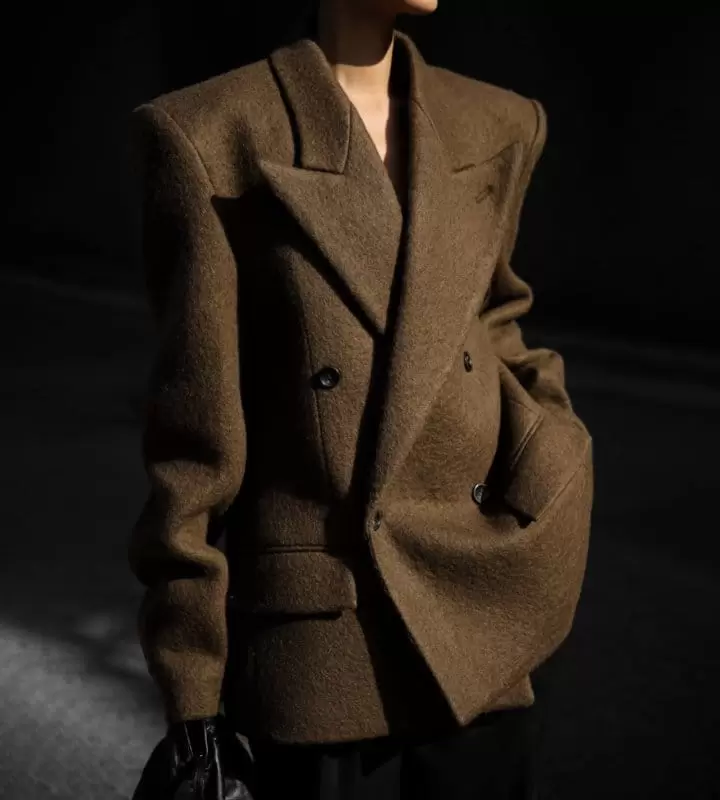 Paper Moon - Korean Women Fashion - #romanticstyle - LUX alpaca blend wool double breasted blazer - 6