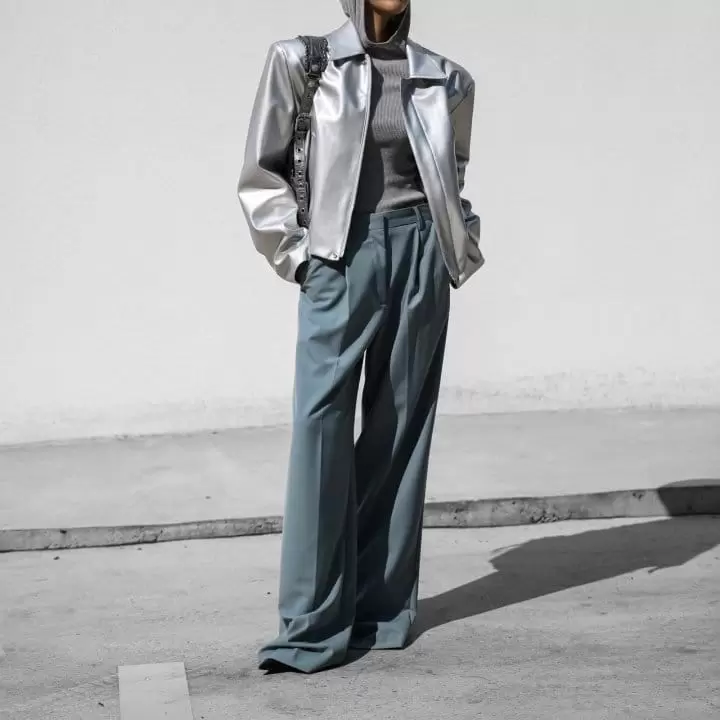 Paper Moon - Korean Women Fashion - #shopsmall - two way zipped vegan leather jacket