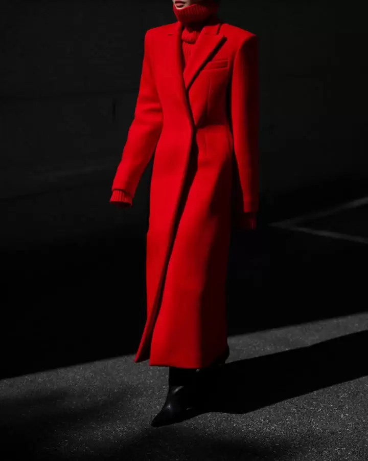 Paper Moon - Korean Women Fashion - #vintageinspired - virgin 100 % wool peak lapel tailored maxi coat
