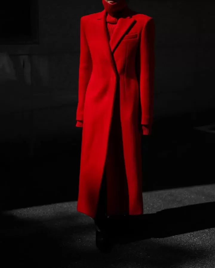 Paper Moon - Korean Women Fashion - #vintagekidsstyle - virgin 100 % wool peak lapel tailored maxi coat - 2