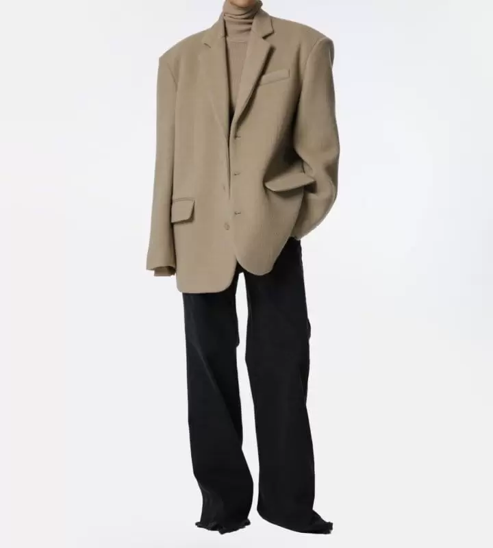 Paper Moon - Korean Women Fashion - #womensfashion - LUX camel blend wool oversized single blazer