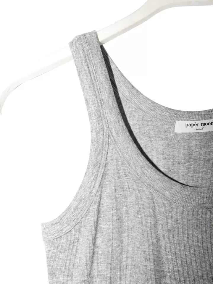 Paper Moon - Korean Women Fashion - #womensfashion - ribbed cropped tank sleeveless top - 7