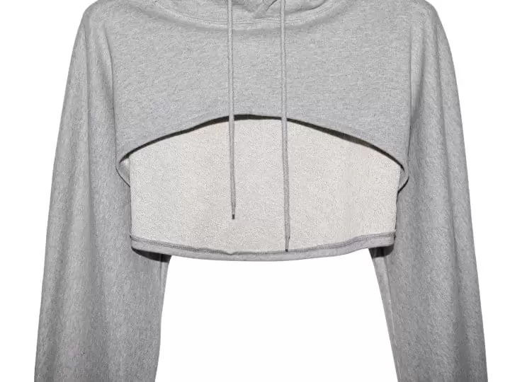 Paper Moon - Korean Women Fashion - #womensfashion - bolero detail cropped sweat hoodie - 6