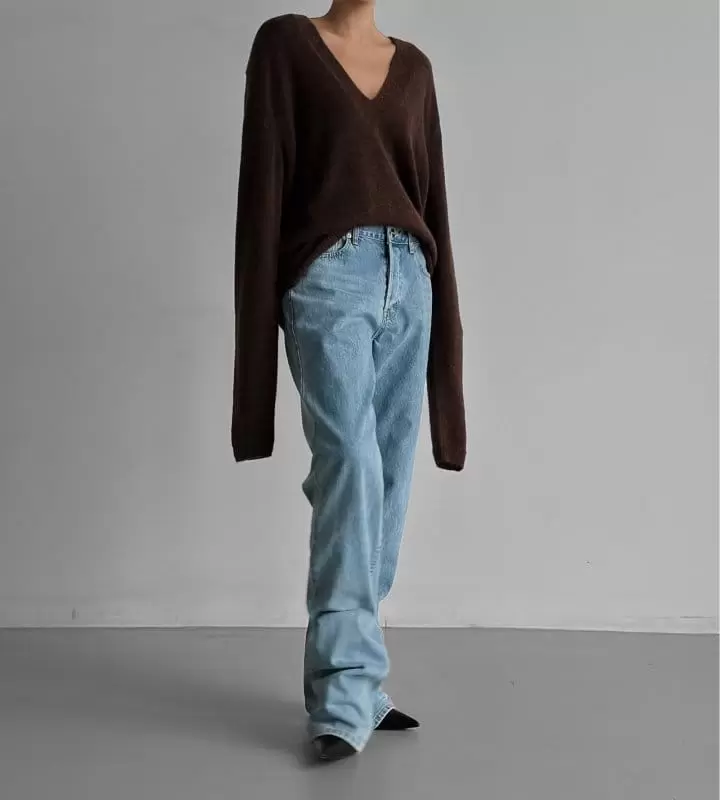 Paper Moon - Korean Women Fashion - #womensfashion - maxi length button fly boyfriend jeans - 3