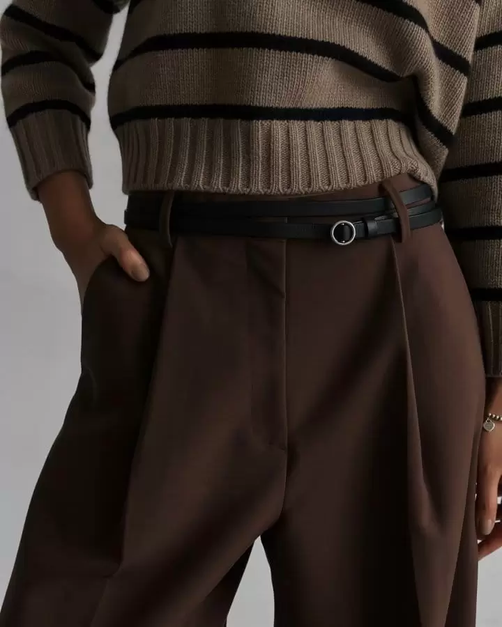 Paper Moon - Korean Women Fashion - #momslook - classic thin leather maxi belt - 4