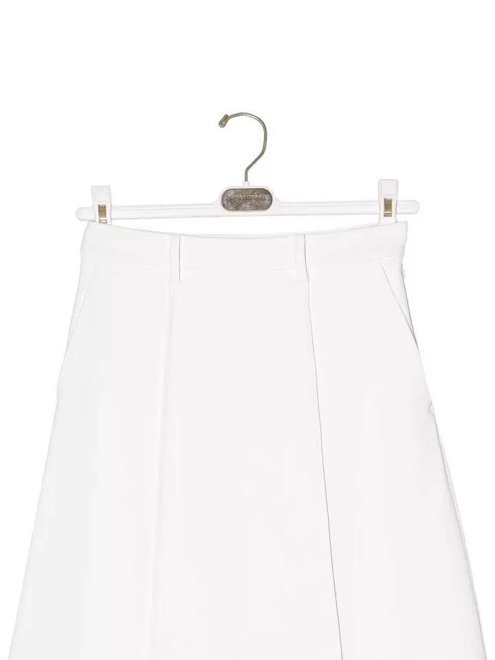 Paper Moon - Korean Women Fashion - #womensfashion - pin ~ tuck detail maxi flared skirt - 5