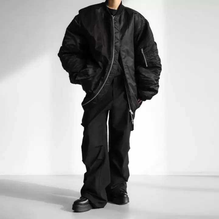 Paper Moon - Korean Women Fashion - #womensfashion - LUX heavy texture wide cargo trousers - 3