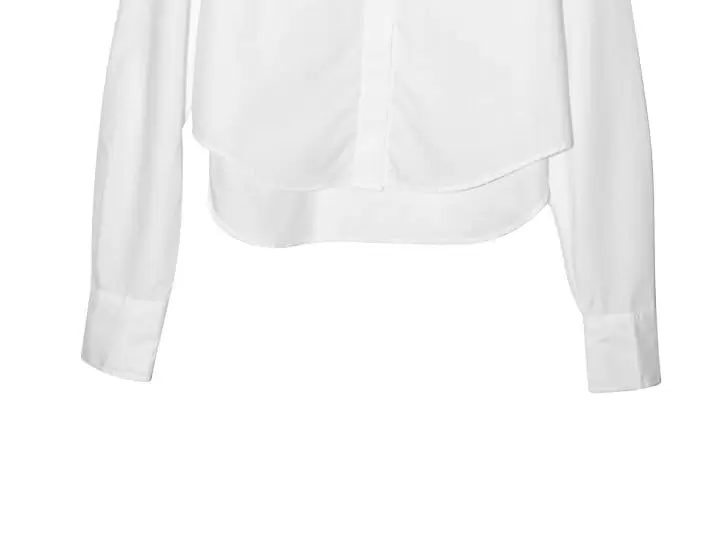 Paper Moon - Korean Women Fashion - #womensfashion - point collar maxi sleeved button down slim shirt - 7