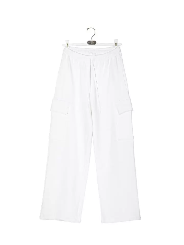 Paper Moon - Korean Women Fashion - #womensfashion - cargo pocket wide sweatpants - 5