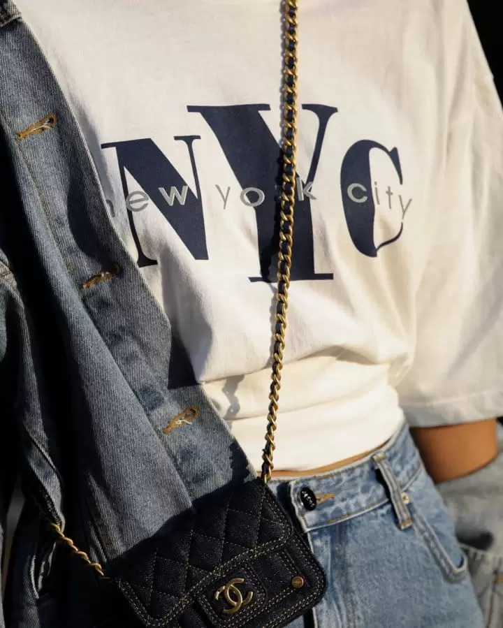 Paper Moon - Korean Women Fashion - #womensfashion - NYC vintage print t  shirt - 2