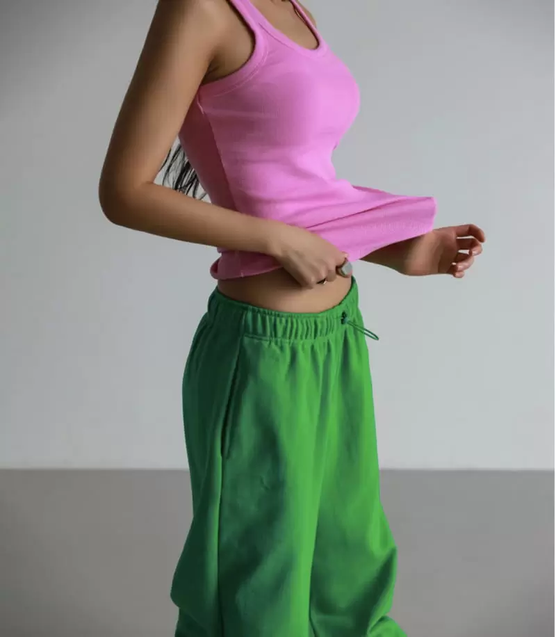 Paper Moon - Korean Women Fashion - #womensfashion - sleeveless rib jersey tank top - 6