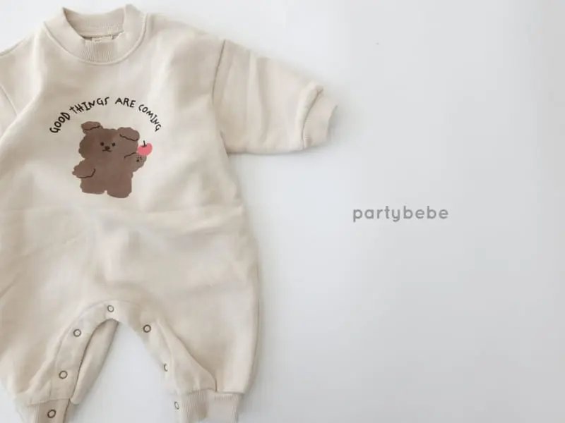 Party Kids - Korean Baby Fashion - #babyboutique - Apple Bear Bodysuit - 2