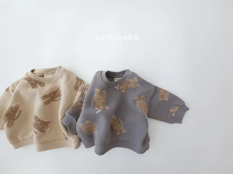 Party Kids - Korean Children Fashion - #discoveringself - Tiger Sweatshirt