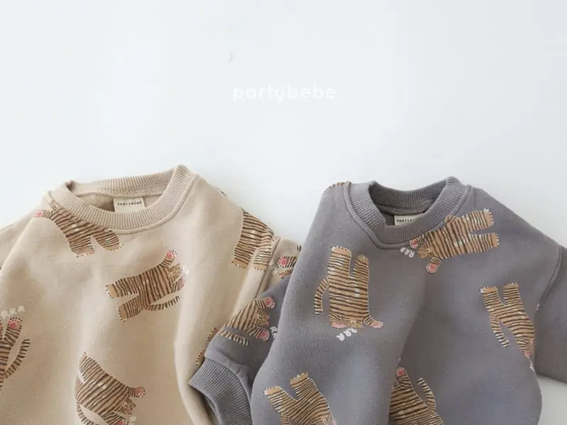 Party Kids - Korean Children Fashion - #fashionkids - Tiger Sweatshirt - 2