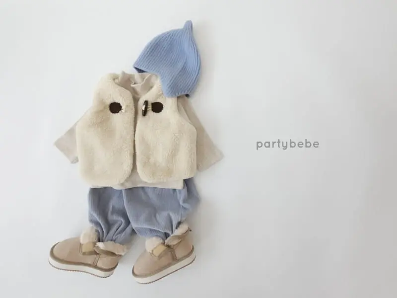 Party Kids - Korean Children Fashion - #kidsshorts - Mongle Vest - 5