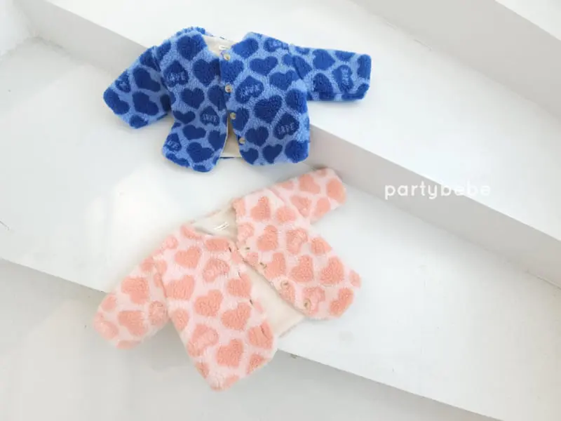 Party Kids - Korean Children Fashion - #kidsstore - Heart P Jacket - 5