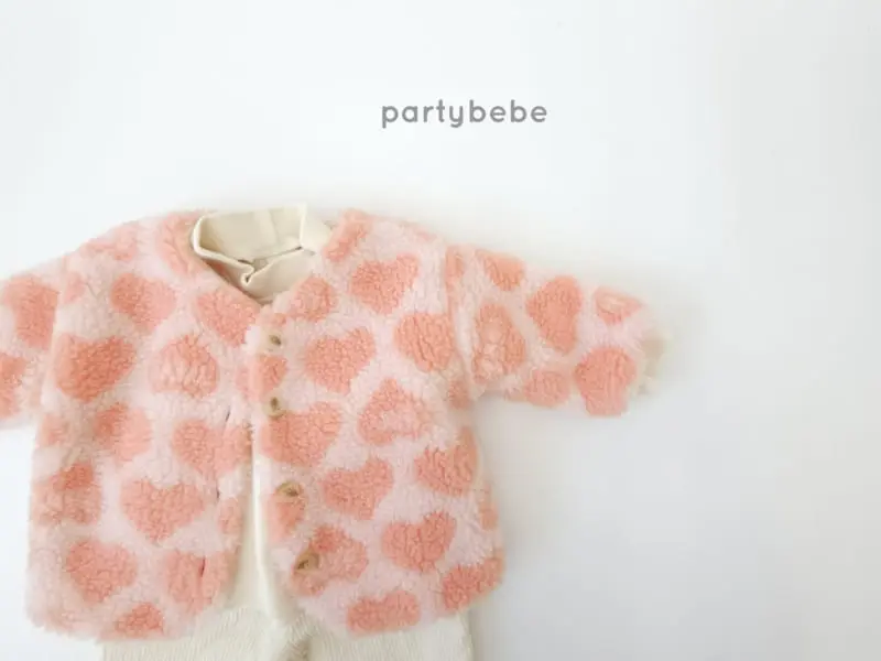 Party Kids - Korean Children Fashion - #kidzfashiontrend - Heart P Jacket - 6