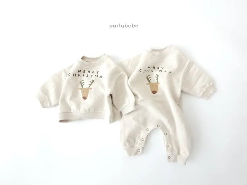Party Kids - Korean Children Fashion - #toddlerclothing - Rudolf Santa Bodysuit Set-up - 10