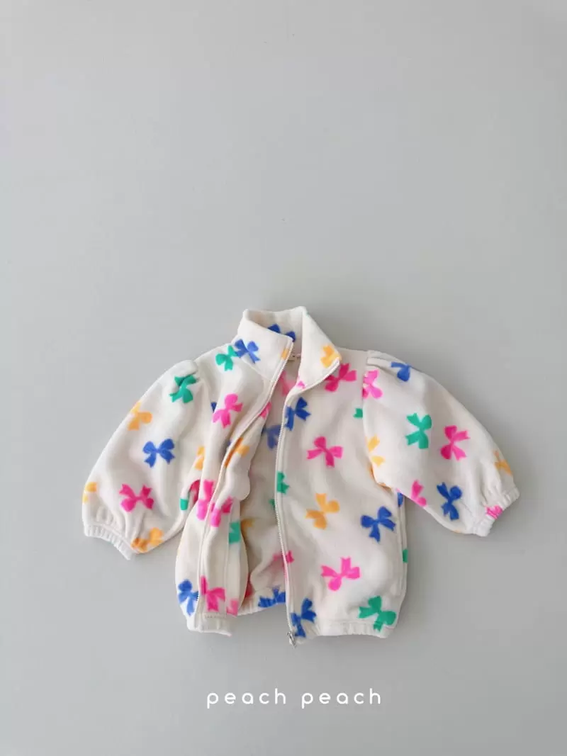 Peach Peach - Korean Children Fashion - #Kfashion4kids - Ribbon ZIP-up - 2