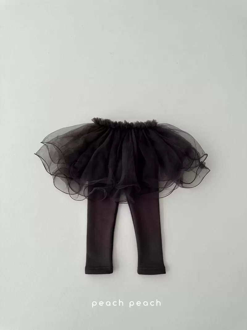 Peach Peach - Korean Children Fashion - #childofig - Winter Darling Tutu Skirt Leggings - 6