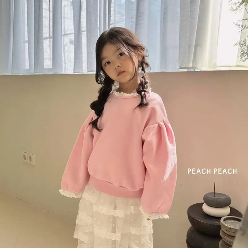 Peach Peach - Korean Children Fashion - #kidsshorts - Petit Sweatshirt - 10