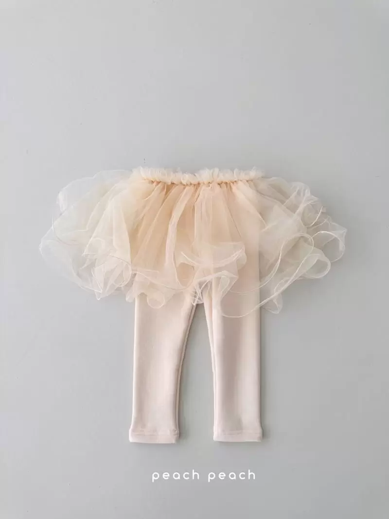 Peach Peach - Korean Children Fashion - #magicofchildhood - Winter Darling Tutu Skirt Leggings - 4