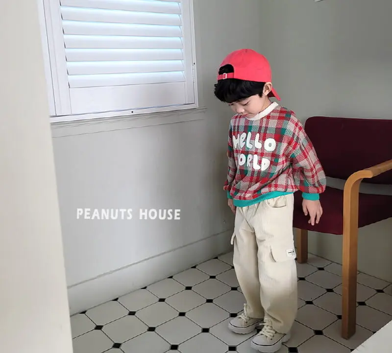 Peanuts - Korean Children Fashion - #childofig - Check Knit Tee - 5
