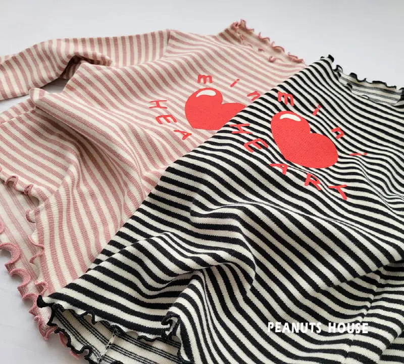 Peanuts - Korean Children Fashion - #fashionkids - Mini Heart Tee - 5