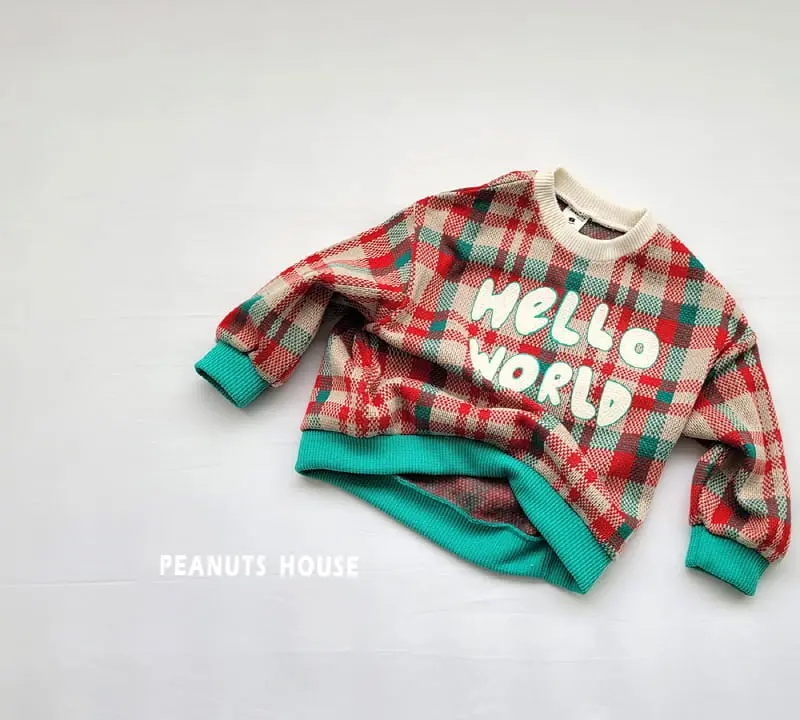 Peanuts - Korean Children Fashion - #minifashionista - Check Knit Tee - 3