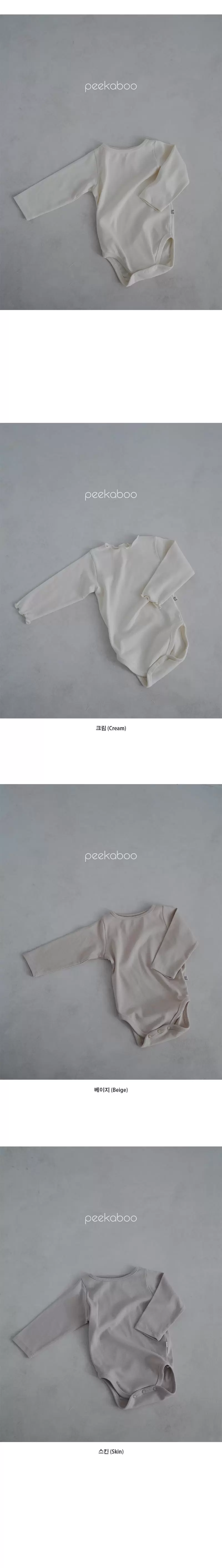 Peekaboo - Korean Baby Fashion - #babyfever - Long Herry Bodysuit - 4