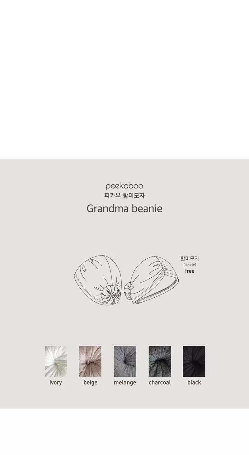 Peekaboo - Korean Baby Fashion - #babylifestyle - Grandma Donut Hat - 7