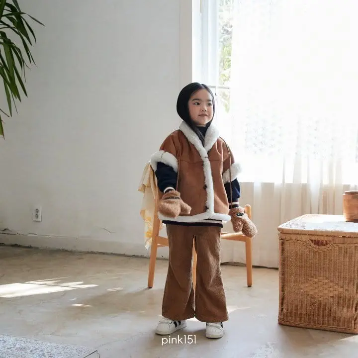 Pink151 - Korean Children Fashion - #childrensboutique - Shawl Collar Musthang Vest - 12
