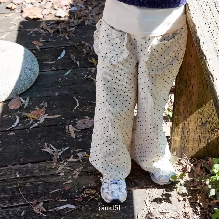 Pink151 - Korean Children Fashion - #childrensboutique - Dot Rib Pants - 9