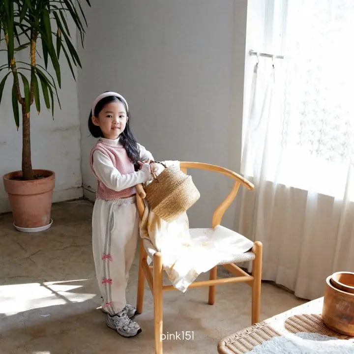 Pink151 - Korean Children Fashion - #childrensboutique - Ribbon Tape Pants - 8