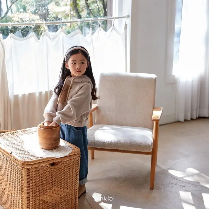 Pink151 - Korean Children Fashion - #discoveringself - Teddy Knit Crop Hoody Tee - 6