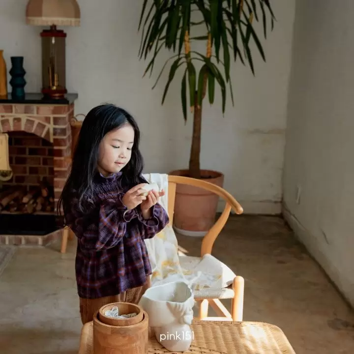 Pink151 - Korean Children Fashion - #fashionkids - Check Frill Blouse - 4