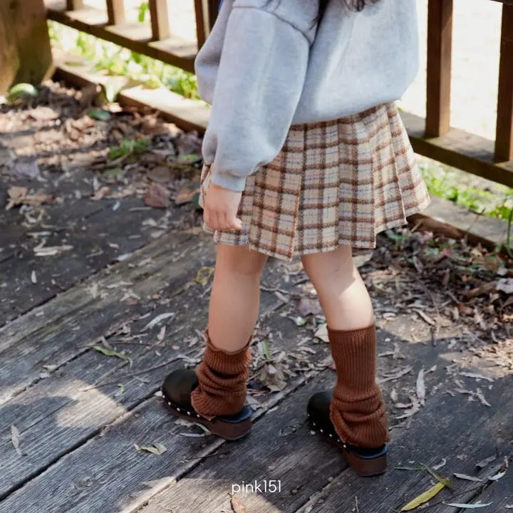 Pink151 - Korean Children Fashion - #kidsshorts - Check Skirt - 8