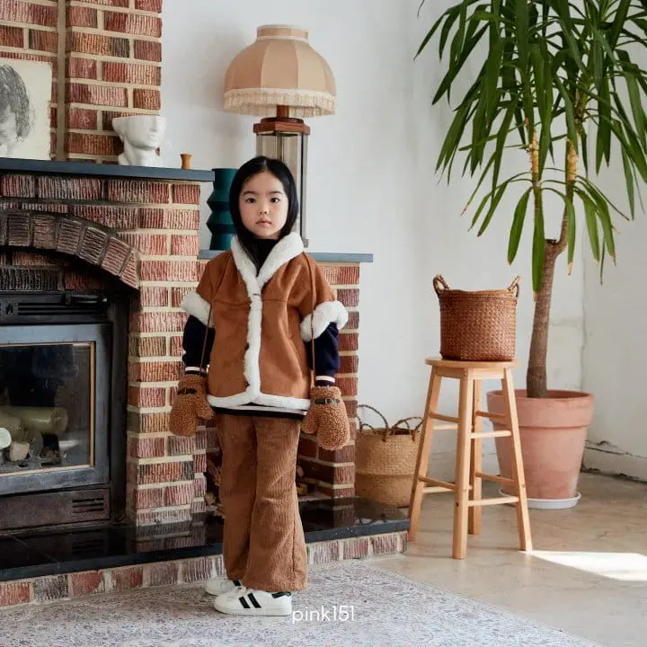 Pink151 - Korean Children Fashion - #kidsstore - Shawl Collar Musthang Vest - 3