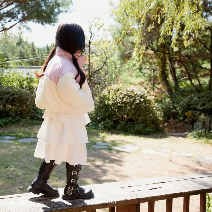 Pink151 - Korean Children Fashion - #kidzfashiontrend - Shiny Crop Padding Jumper - 6