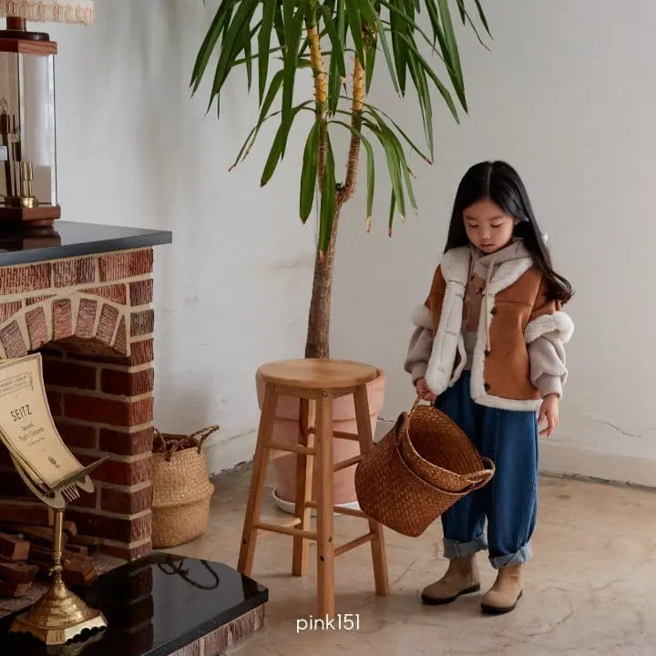 Pink151 - Korean Children Fashion - #magicofchildhood - Shawl Collar Musthang Vest - 7