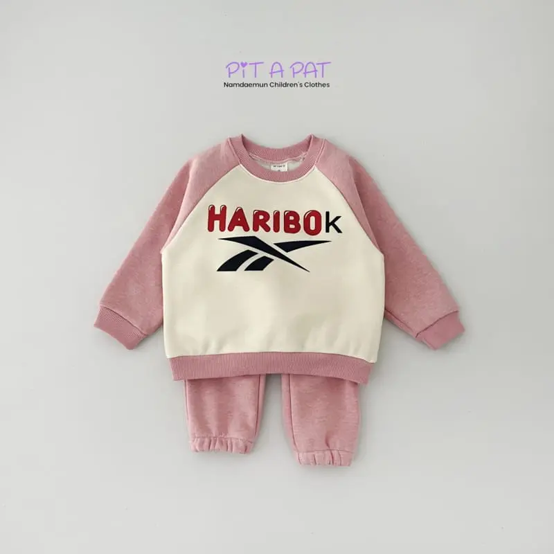 Pitapat - Korean Children Fashion - #childofig - Jari Raglan Top Bottom Set - 3