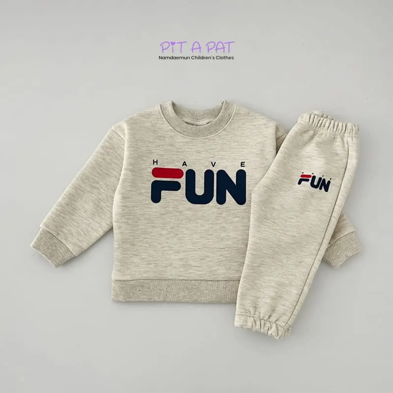 Pitapat - Korean Children Fashion - #designkidswear - Have Fun Top Bottom Set - 6