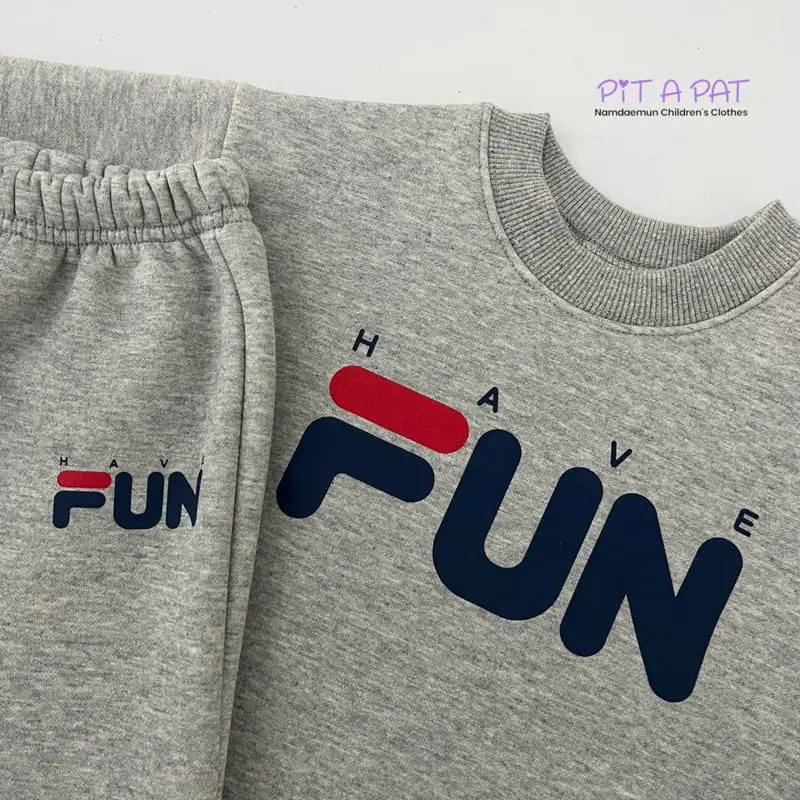 Pitapat - Korean Children Fashion - #discoveringself - Have Fun Top Bottom Set - 7