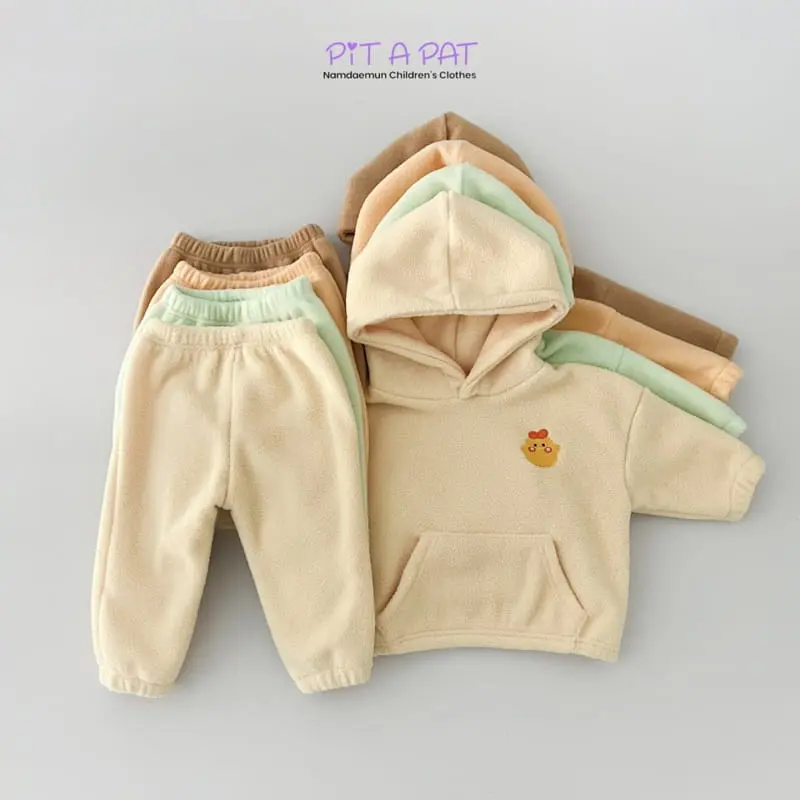 Pitapat - Korean Children Fashion - #designkidswear - Four Friends Top Bottom Set - 4