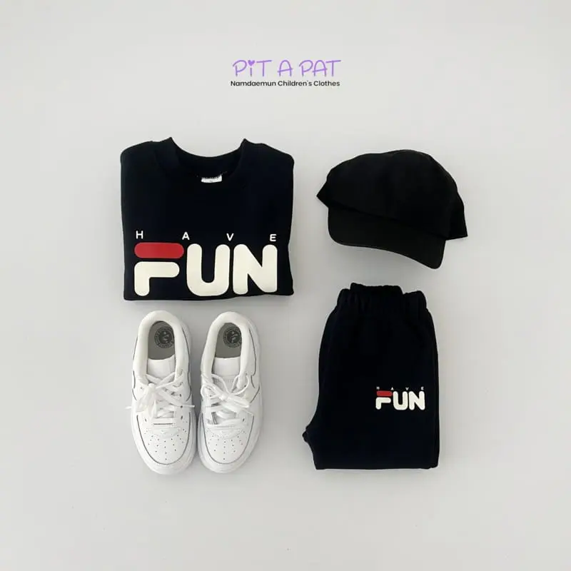Pitapat - Korean Children Fashion - #fashionkids - Have Fun Top Bottom Set - 8