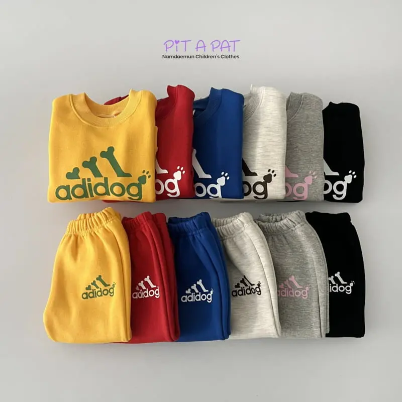 Pitapat - Korean Children Fashion - #todddlerfashion - Adi Top Bottom Set - 2