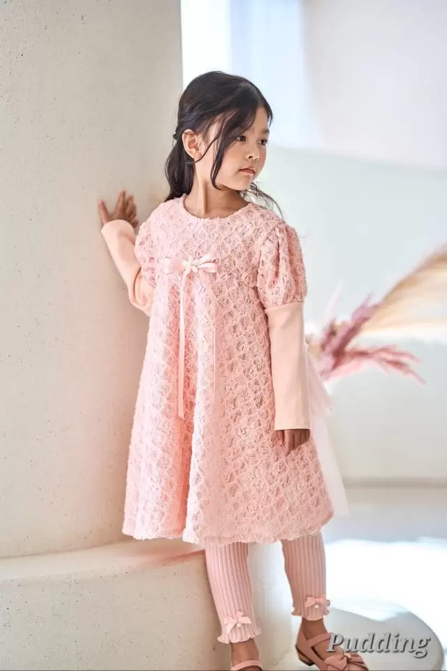Pudding - Korean Children Fashion - #childofig - Waffle One-piece